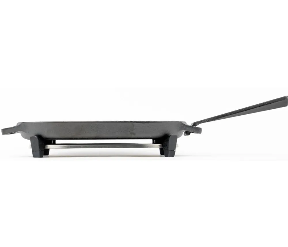 Ooni Pizzaöfen - Gusseisen-Grillpfanne, ca. B16/H6/T40 cm Schwarz