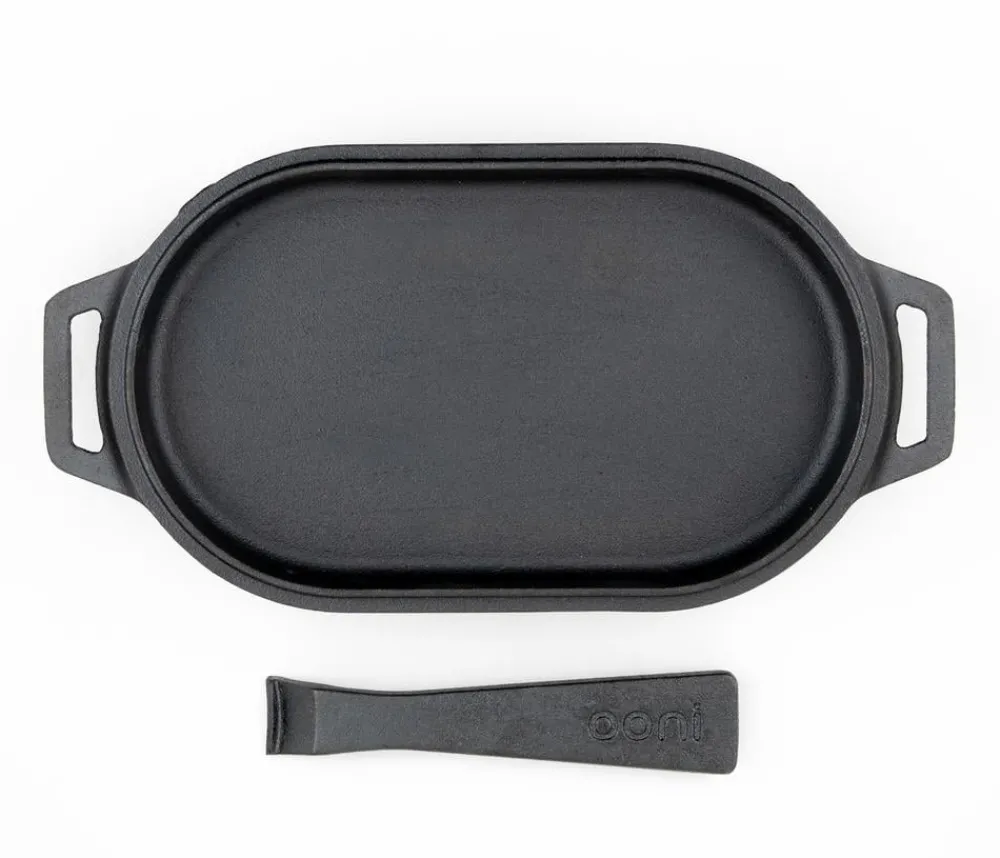 Ooni Gusseisen-Servierpfanne, ca. B16/H6/T40 cm Schwarz Clearance