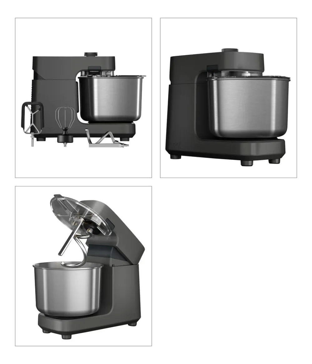 Ooni Pizzaöfen - Halo Pro Spiral Mixer, anthrazit-, ca. B25/H34/T44 cm Grau