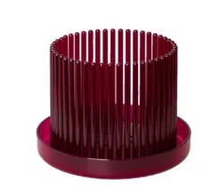 Orchitop® Orchideentopf M Set, rund, ca. Ø13 cm Dunkelrot Outlet