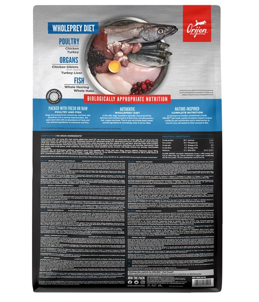 Orijen ™ Trockenfutter für Hunde Original Online