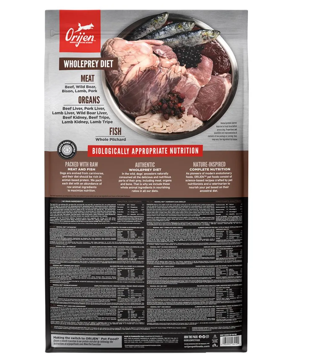 Orijen ™ Trockenfutter für Hunde Regional Red Hot
