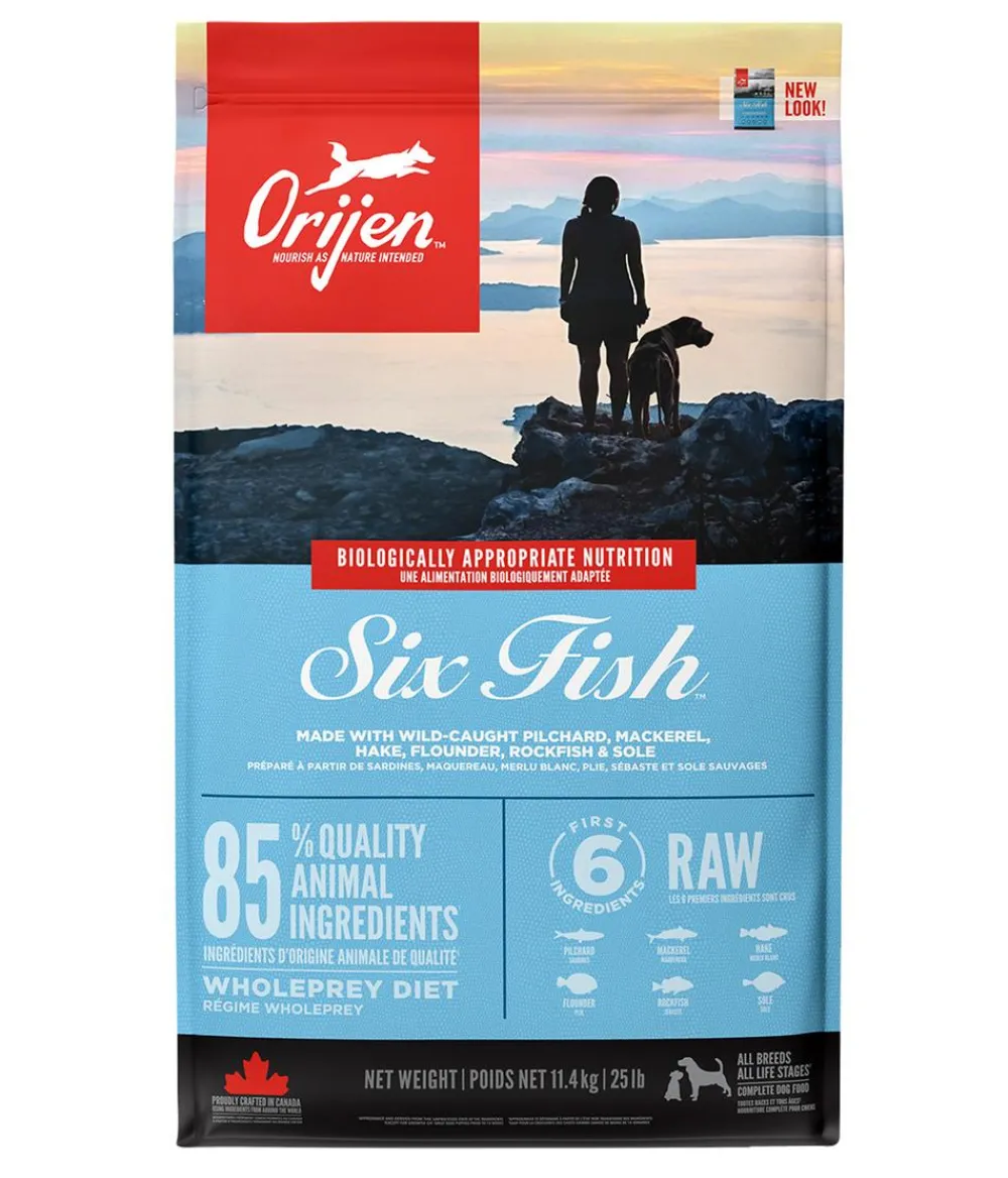 Orijen Trockenfutter Hund > ™ Trockenfutter für Hunde Six Fish