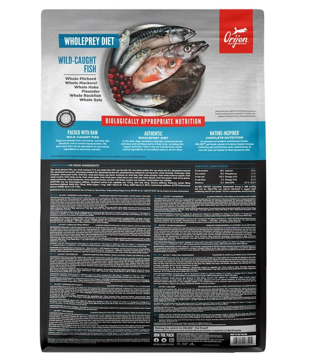 Orijen ™ Trockenfutter für Hunde Six Fish New