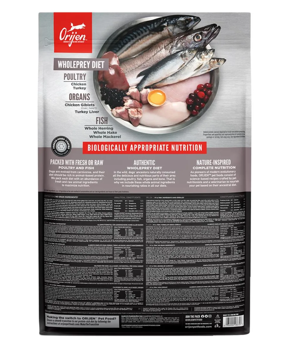 Orijen ™ Trockenfutter für Hunde Fit & Trim Best
