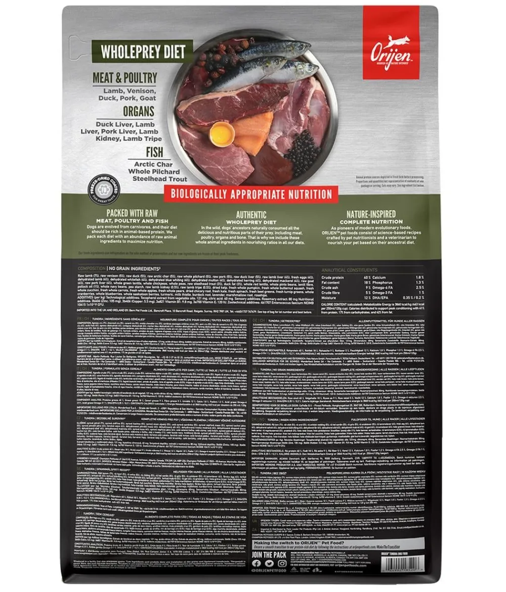 Orijen Trockenfutter Hund - ™ Trockenfutter für Hunde Tundra