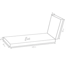 Outbag Relax- & Liegenauflagen - Outdoor-Liegenpolster Flat Plus, ca. B60/H8/T185 cm Hellbraun