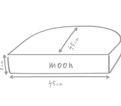 Outbag Sitzkissen|Dekokissen - Outdoor-Sitzkissen Moon Plus, ca. B45/H8/T45 cm Schwarz