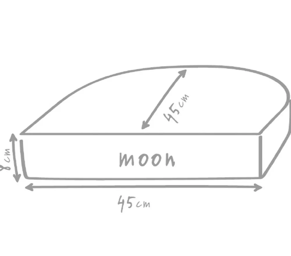 Outbag Sitzkissen|Dekokissen - Outdoor-Sitzkissen Moon Plus, ca. B45/H8/T45 cm Rot