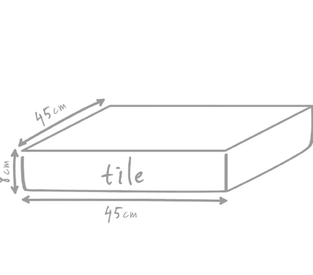 Outbag Outdoor-Sitzkissen Tile Plus, ca. B45/H8/T45 cm Orange New