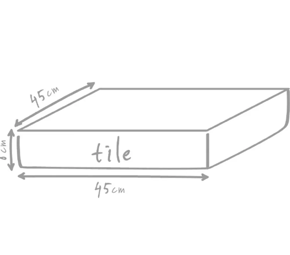 Outbag Sitzkissen|Dekokissen - Outdoor-Sitzkissen Tile Plus, ca. B45/H8/T45 cm Hellgrün