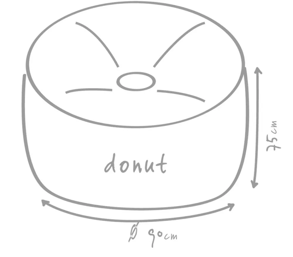 Outbag Sitzsäcke > Outdoor-Sitzsack Donut Plus, ca. Ø90/H75 cm