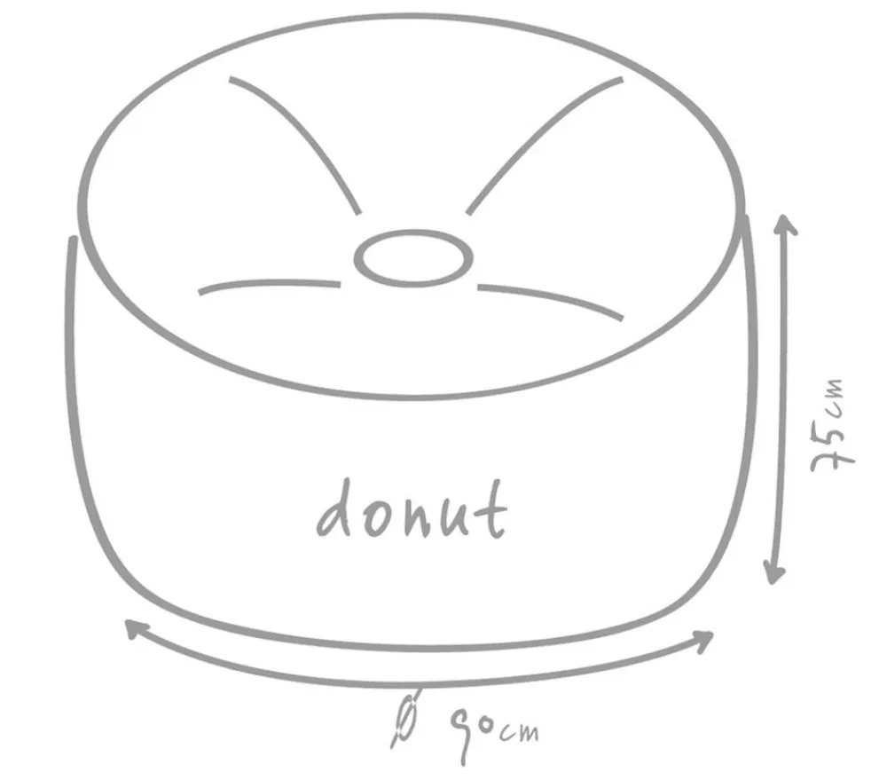 Outbag Outdoor-Sitzsack Donut Plus, ca. Ø90/H75 cm Hellgrün New