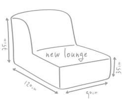 Outbag Sitzsäcke > Outdoor-Sitzsack Newlounge Plus, ca. B90/H75/T120 cm