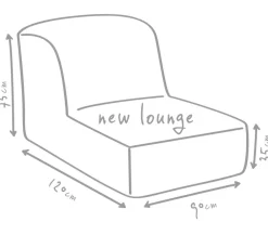 Outbag Sitzsäcke - Outdoor-Sitzsack Newlounge Plus, ca. B90/H75/T120 cm Orange