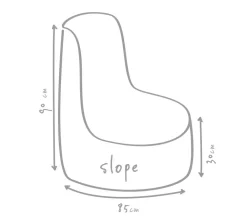 Outbag Sitzsäcke - Outdoor-Sitzsack Slope Plus, ca. B75/H90/T85 cm Dunkelgrau