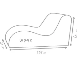 Outbag Sitzsäcke - Outdoor-Sitzsack Wave Plus, ca. B70/H65/T125 cm Dunkelgrau