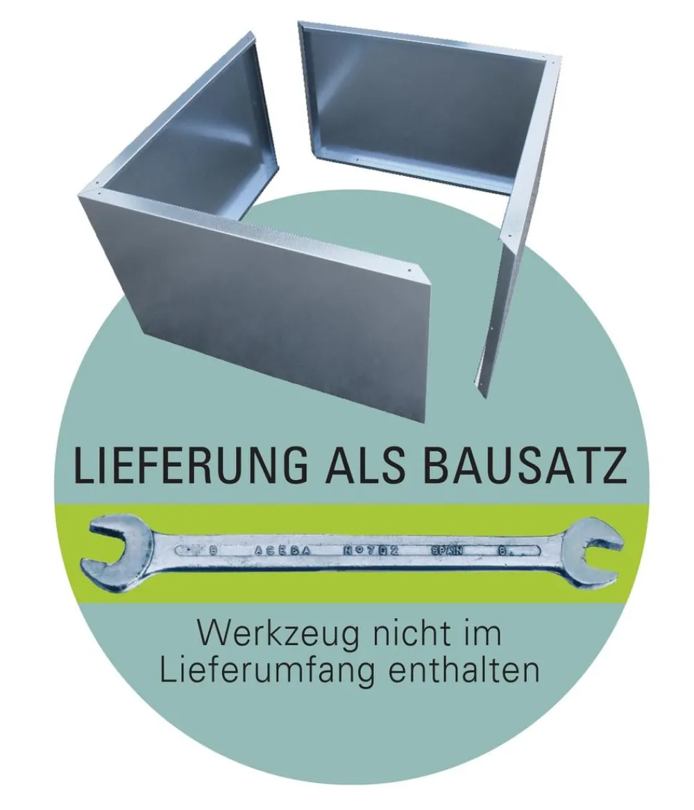 palatino Cortenstahl-Hochbeet URbank mit Sitzbank, ca. B200/H70/T100 cm Clearance