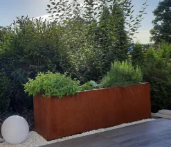palatino Pflanzkübel & Blumenkästen|Hochbeete & Frühbeete - Cortenstahl-Pflanzgefäß Lotte, rechteckig, Braun