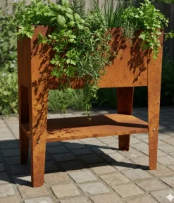palatino Cortenstahl-Tischbeet, ca. B70/H80/T40 cm Braun Clearance