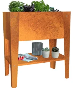 palatino Cortenstahl-Tischbeet, ca. B70/H80/T40 cm Braun Clearance