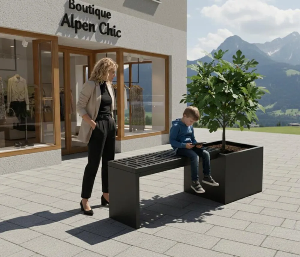 palatino Gartenbank Clara/Ramp, 2-Sitzer Anthrazit Online