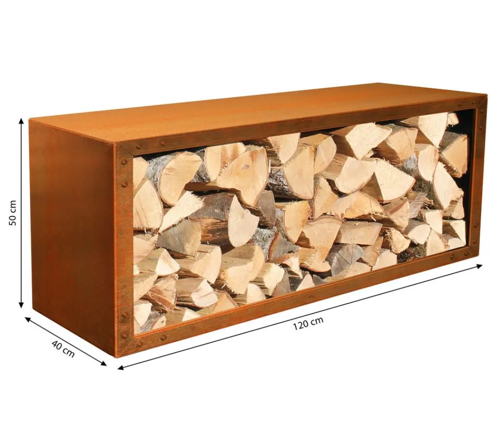 palatino Kaminholzregale - Kaminholzlager Woodpecker Pro Kupfer