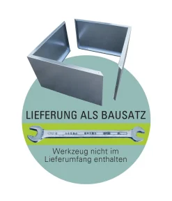 palatino Metall-Pflanzgefäß Lotte Anthrazit Best