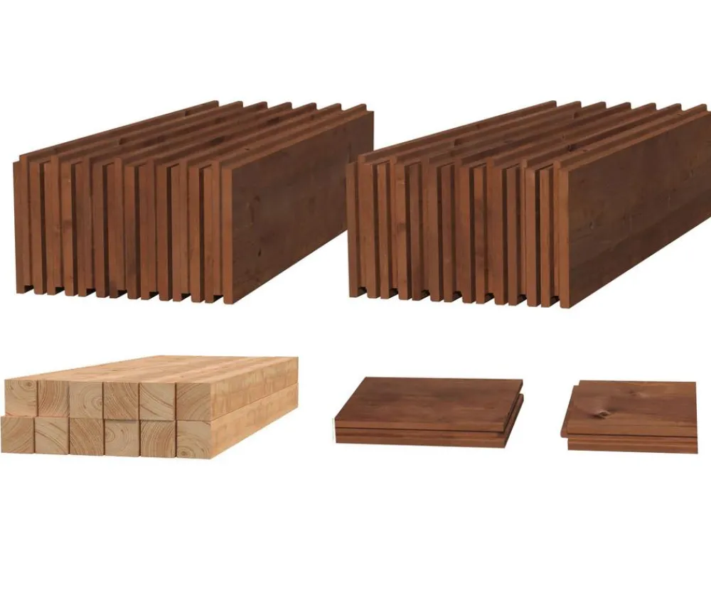 Palmako Fußboden für Gartenhaus Valentine Braun New