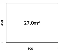Palmako Fundamentrahmen 6x4,5 m, inkl. LogFoot Braun New