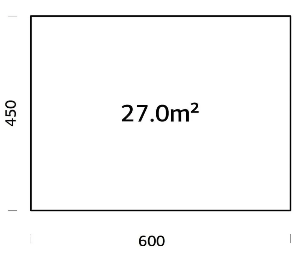 Palmako Fundamentrahmen 6x4,5 m, inkl. LogFoot Braun New