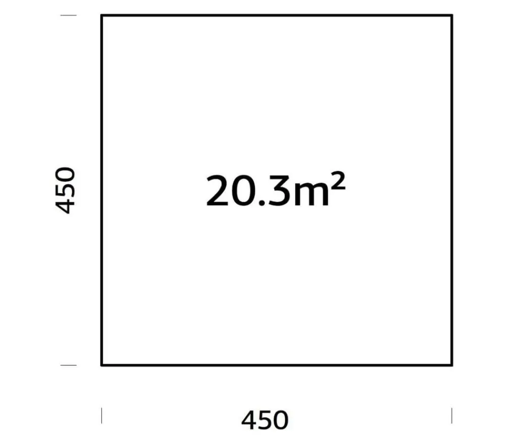 Palmako Gewächshaus Zubehör > Fundamentrahmen 4,5x4,5 m, inkl. LogFoot