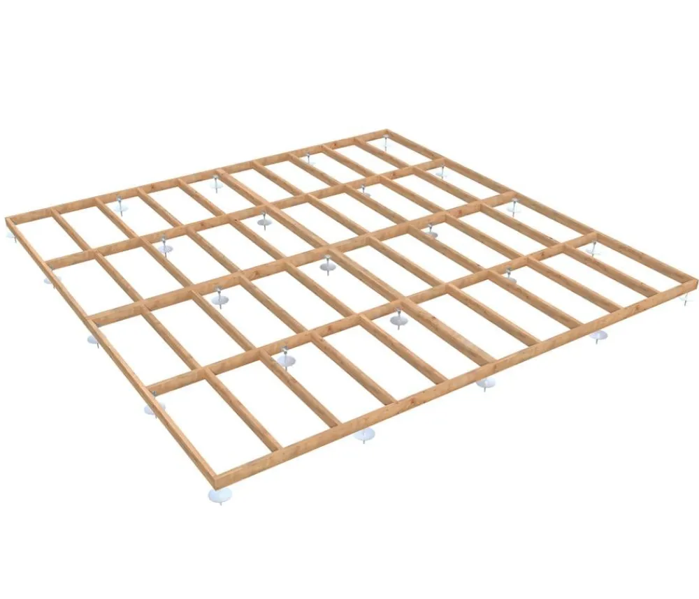 Palmako Fundamentrahmen 6x6 m, inkl. LogFoot Braun New