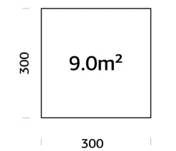 Palmako Fundamentrahmen 3x3 m, inkl. LogFoot-Träger Braun Online