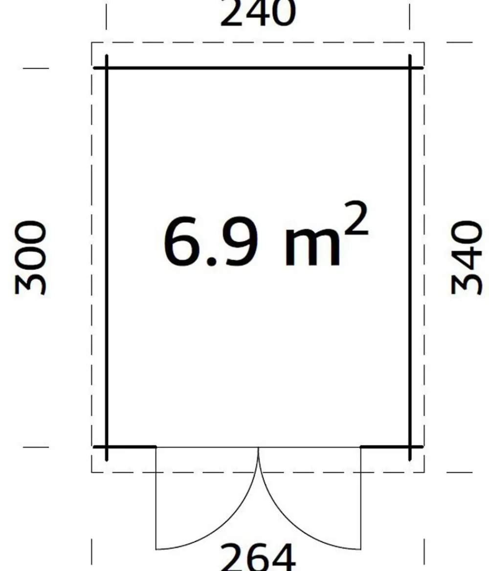 Palmako Gartenhäuser & Gerätehäuser > Gartenhaus Ella