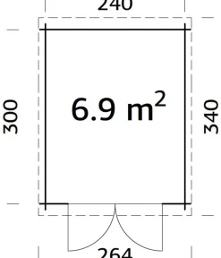 Palmako Gartenhäuser & Gerätehäuser - Gartenhaus Ella Beige
