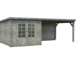 Palmako Gartenhaus Ella, inkl. Seitendach Grau Online