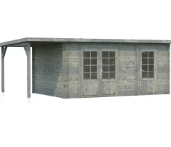 Palmako Gartenhaus Ella, inkl. Seitendach, ca. B614/H214/T340 cm Grau Hot