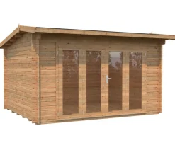 Palmako Gartenhaus Ines, ca. B434/H249/T379 cm Braun Sale