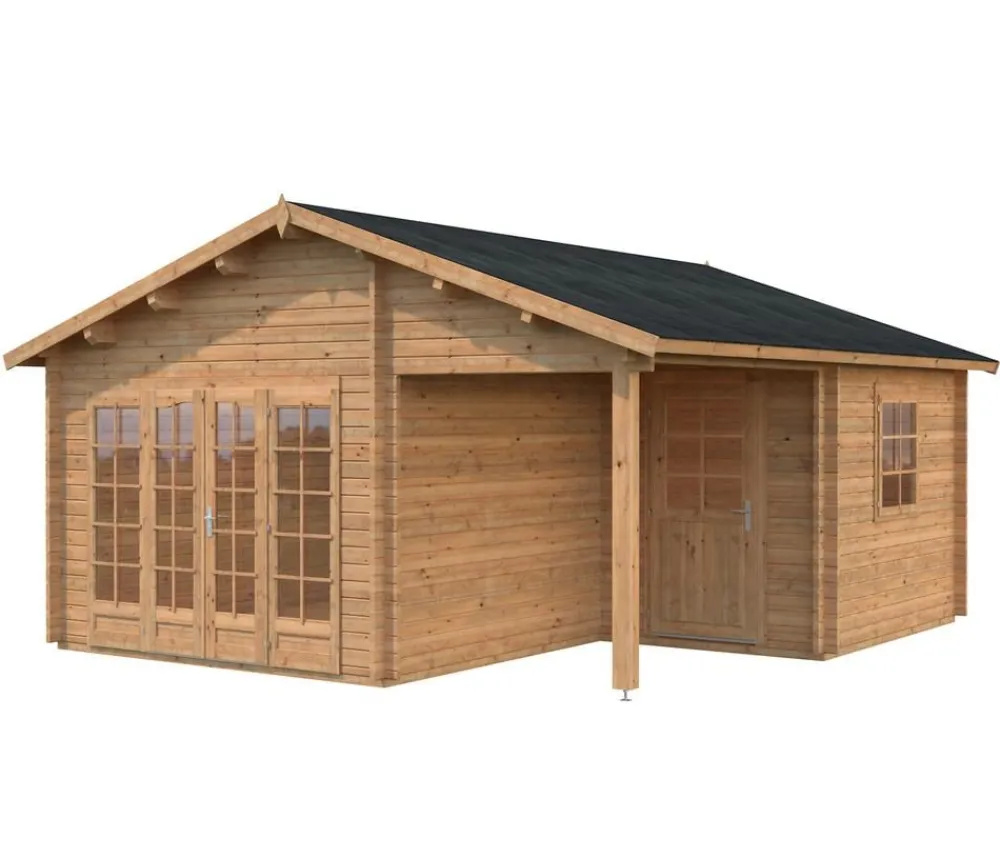 Palmako Gartenhaus Irene, ca. B564/H321/T598 cm Braun Hot