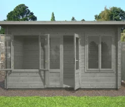 Palmako Gartenhaus Lisa, ca. B440/H234/T366 cm Grau Hot