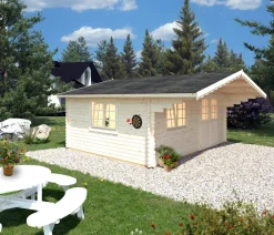 Palmako Gartenhaus Sally, ca. B576/H267/T560 cm Natur Online