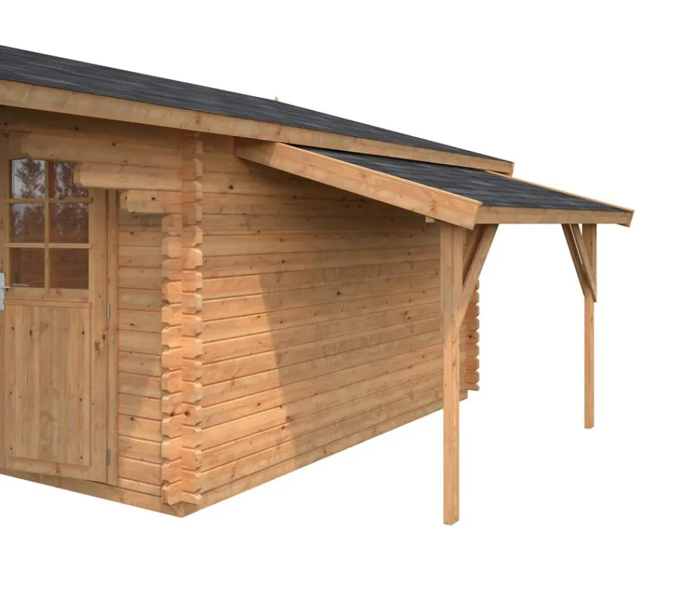 Palmako Anbauten > Schleppdach für Gartenhäuser, ca. B169/H250/T290 cm