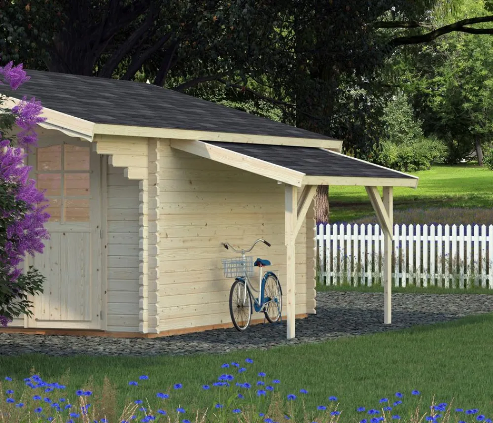 Palmako Schleppdach für Gartenhäuser, ca. B169/H250/T290 cm Beige Online