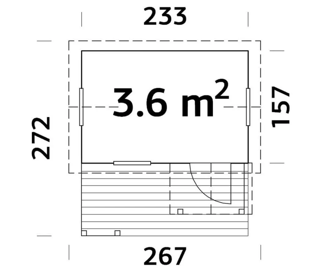 Palmako Spielhaus Otto, ca. B267/H219/T272 cm Natur Outlet