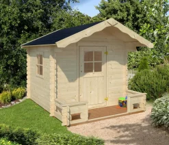 Palmako Gartenspielgeräte - Spielhaus Stina, ca. B222/H193/T260 cm Natur