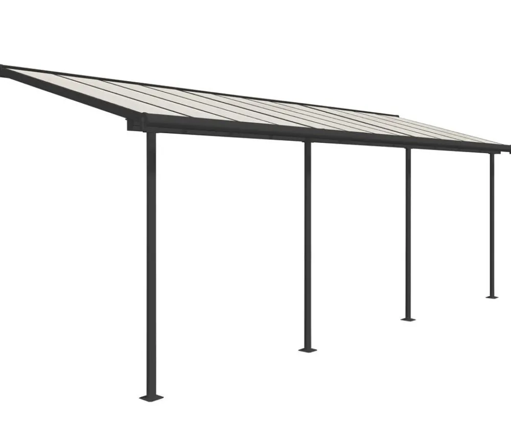 SOJAG Pergolen - Palram Terrassenüberdachung Sierra, ca. B670,5/H300/T228 cm Anthrazit