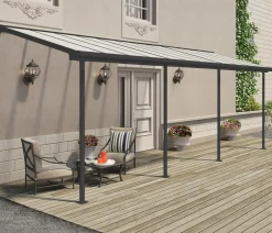 SOJAG Pergolen - Palram Terrassenüberdachung Sierra, ca. B670,5/H300/T228 cm Anthrazit
