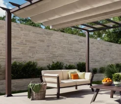 Paragon Outdoor Pavillon Florenz, ca. B505/H236/T350 cm Dunkelbraun New