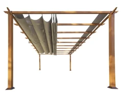 Paragon Outdoor Pavillon Florenz, ca. B505/H236/T350 cm Dunkelbraun New